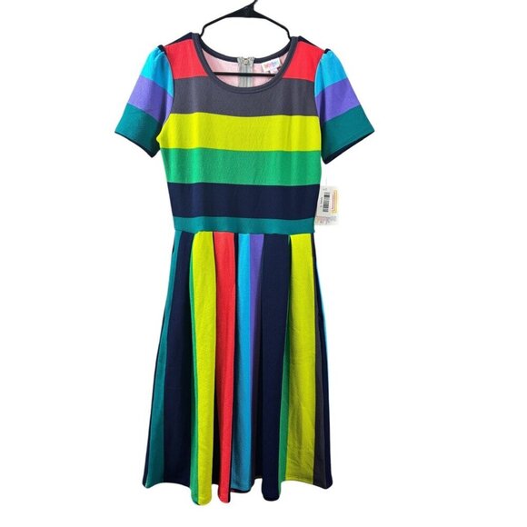 LuLaRoe Amelia Women's Multicolor Casual Dress - Picture 2 of 8